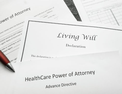 Power of Attorney Living Will and Healthcare Power of Attorney documents